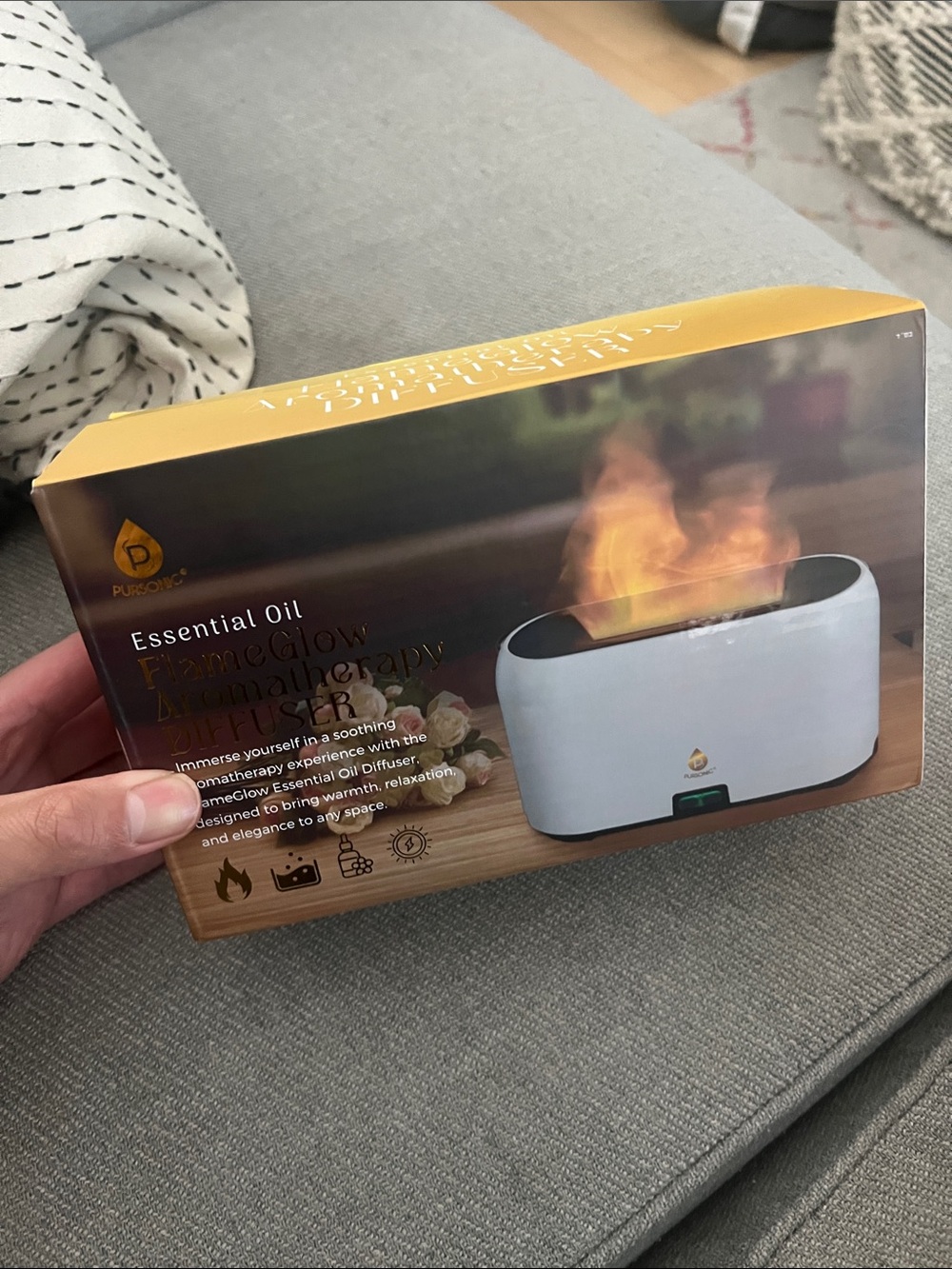 Pursonic FlameGlow Aromatherapy Diffuser Used 1x From Nordstrom